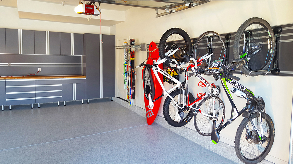 garage-cabinets-solution-bicycle-kayak-skis-Park City